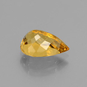 Berillo dorato naturale oro da 1,85 ct, taglio a pera, VVS