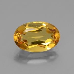 Berillo dorato naturale dorato da 2,29 ct, taglio ovale, VVS-VS