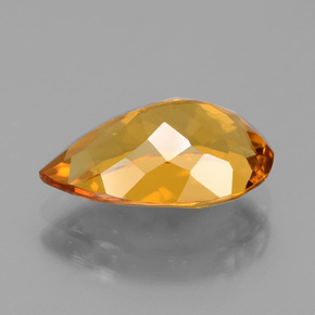 Berillo dorato naturale oro da 3,16 ct, taglio a pera, VVS-VS