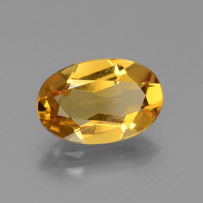 Berillo dorato naturale giallo da 2,18 ct, taglio ovale, VVS-VS
