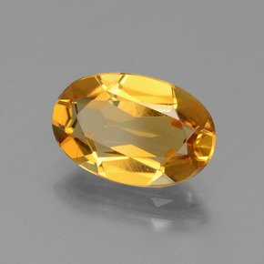 Berillo dorato naturale giallo da 2,18 ct, taglio ovale, VVS-VS
