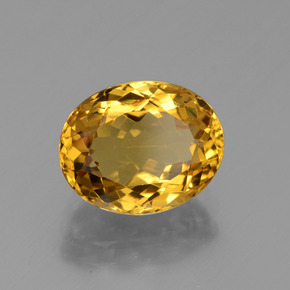 Berillo dorato naturale oro da 2,73 ct, taglio ovale, VVS-VS