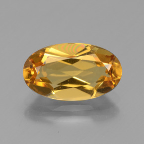 Berillo dorato naturale oro da 2,50 ct, taglio ovale, VVS-VS