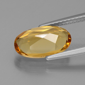 Berillo dorato naturale oro da 2,50 ct, taglio ovale, VVS-VS