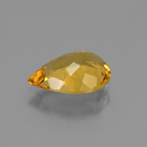 Berillo dorato Giallo oro naturale da 1,55 ct, Forma a pera, VVS