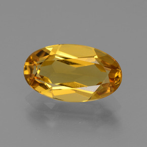 Berillo dorato naturale arancione da 2,26 ct, taglio ovale, VVS-VS