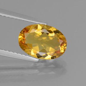 Berillo dorato Giallo oro naturale da 1.81 ct, Taglio ovale, VVS-VS