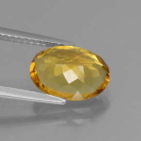 Berillo dorato Giallo oro naturale da 1.81 ct, Taglio ovale, VVS-VS