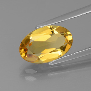 Berillo dorato Giallo oro naturale da 1.98 ct, Taglio ovale, VVS-VS