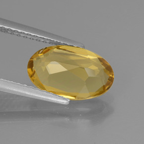 Berillo dorato Giallo oro naturale da 1.98 ct, Taglio ovale, VVS-VS
