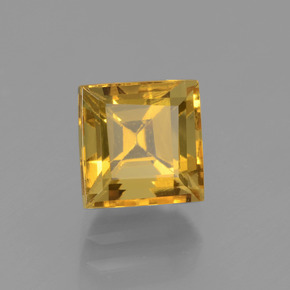 Berillo dorato naturale oro da 1,92 ct, quadrato, VVS-VS