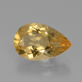Berillo dorato Giallo oro naturale da 1.87 ct, Forma a pera, VVS