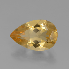 Berillo dorato Giallo oro naturale da 1.87 ct, Forma a pera, VVS