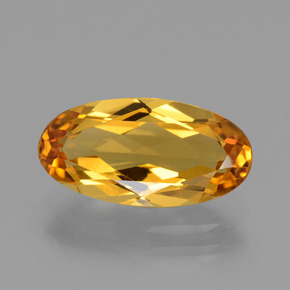 Berillo dorato naturale oro da 2,94 ct, taglio ovale, VVS-VS