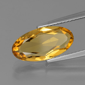 Berillo dorato naturale giallo da 2,66 ct, taglio ovale, VVS-VS