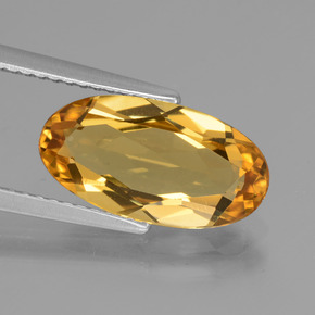 Berillo dorato Giallo oro naturale da 2.84 ct, Taglio ovale, VVS-VS