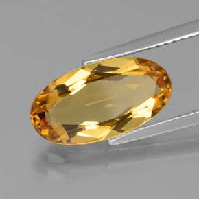Berillo dorato Giallo oro naturale da 2.84 ct, Taglio ovale, VVS-VS