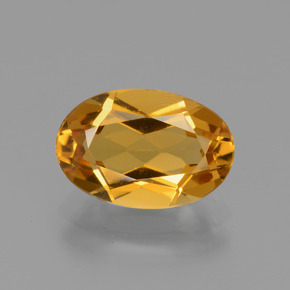 Berillo dorato naturale giallo da 2,31 ct, taglio ovale, VVS-VS