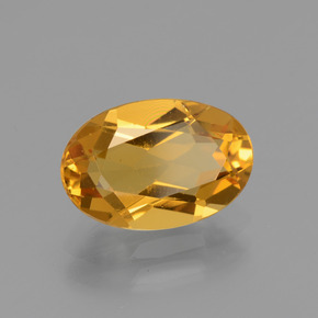 Berillo dorato naturale giallo da 2,31 ct, taglio ovale, VVS-VS
