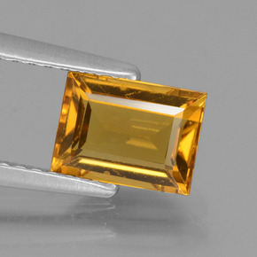Berillo dorato Giallo oro naturale da 1.03 ct, Taglio a baguette, VVS-VS