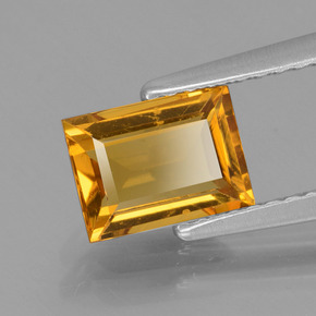 Berillo dorato Giallo oro naturale da 1.03 ct, Taglio a baguette, VVS-VS