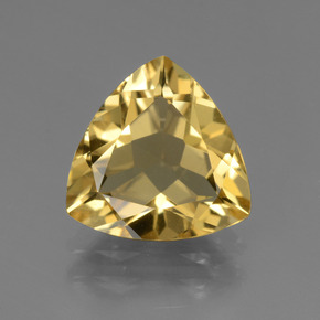 Berillo dorato naturale oro da 2,67 ct, trillion, VVS