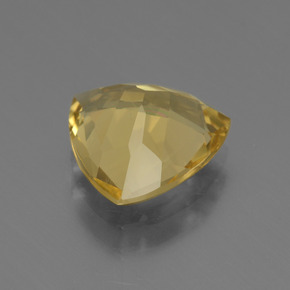 Berillo dorato naturale oro da 2,67 ct, trillion, VVS