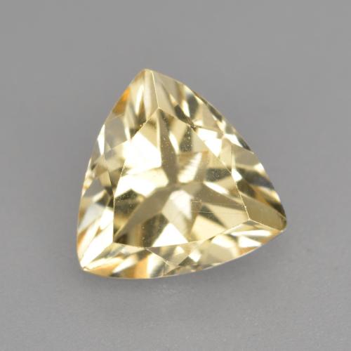 Berillo dorato Dorato naturale da 1.61 ct, Taglio trillion, VVS-VS
