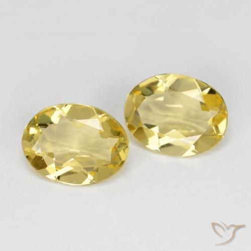 Gemme di Berillo dorato Giallo dorato chiaro naturale da 3.03 ct, Ovale, VVS-VS