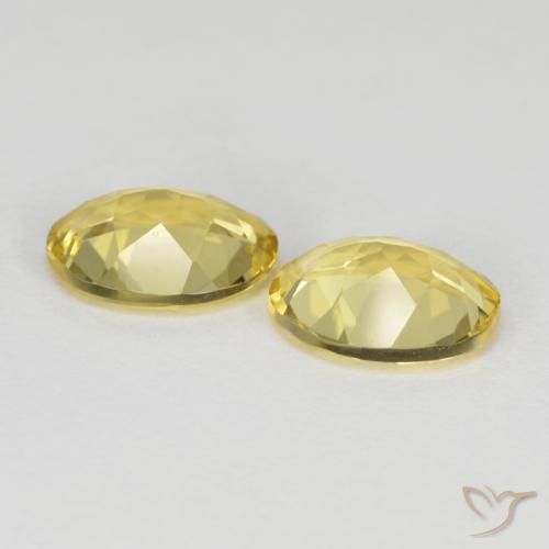 Gemme di Berillo dorato Giallo dorato chiaro naturale da 3.03 ct, Ovale, VVS-VS