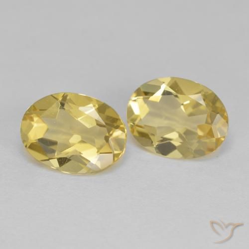 Gemme di Berillo dorato Giallo dorato chiaro naturale da 3.13 ct, Ovale, VVS-VS