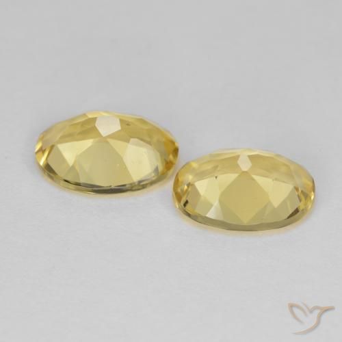 Gemme di Berillo dorato Giallo dorato chiaro naturale da 3.13 ct, Ovale, VVS-VS