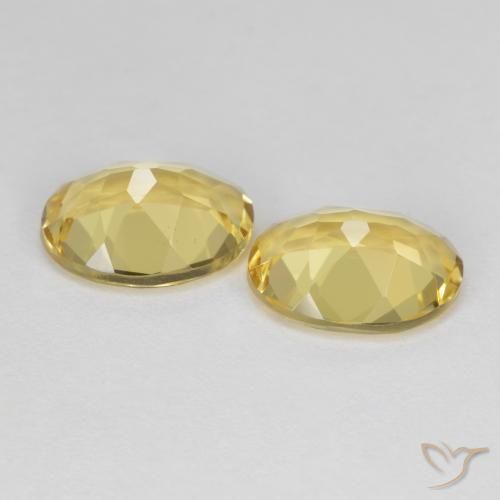 Gemme di Berillo dorato Giallo Toscana naturale da 3.21 ct, Ovale, VVS-VS