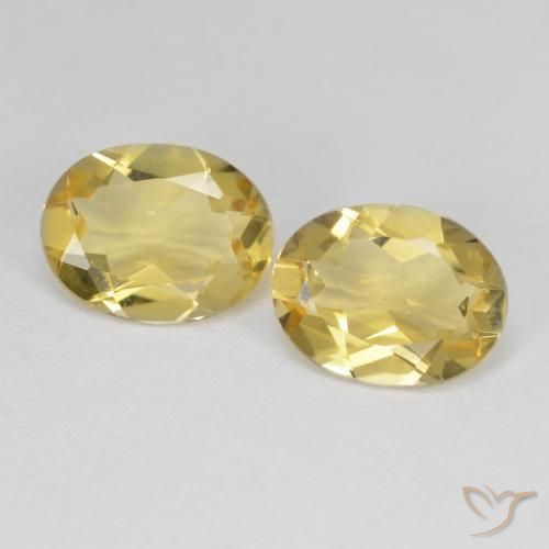 3.12ctw Naturale Giallo di Digione Berillo dorato, Ovale, VVS-VS