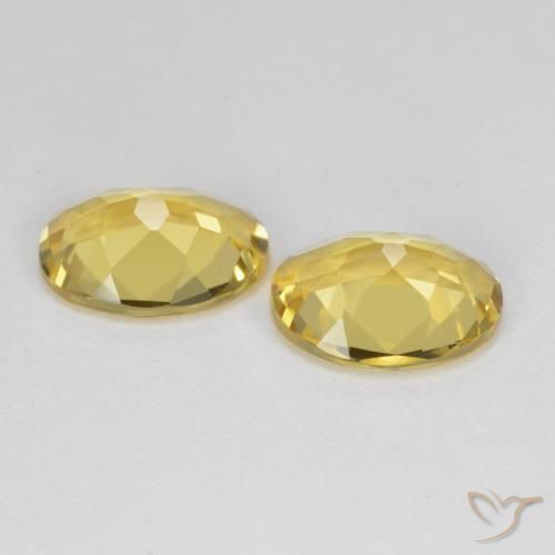 Gemme di Berillo dorato Giallo dorato chiaro naturale da 2.97 ct, Taglio ovale, VVS-VS