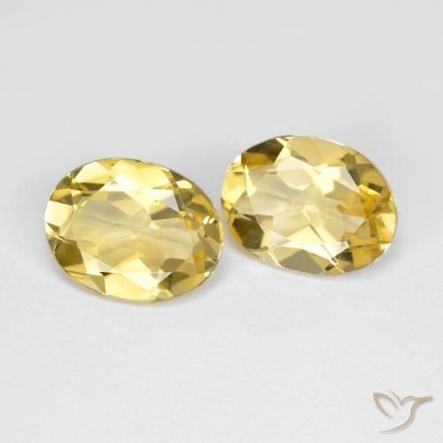 3.02ctw Naturale Oro chiaro Berillo dorato, Ovale, VS