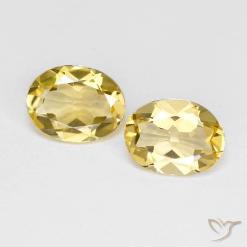 Gemme di Berillo dorato Oro chiaro naturale da 3.02 ct, Ovale, VS
