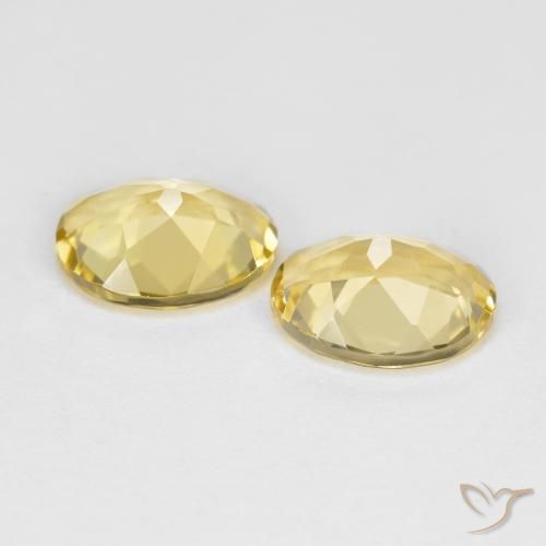 Gemme di Berillo dorato Oro chiaro naturale da 3.02 ct, Ovale, VS
