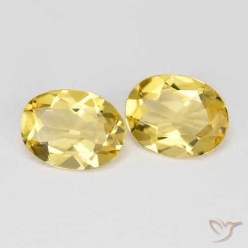 Gemme di Berillo dorato Giallo miele naturale da 3.04 ct, Ovale, VS