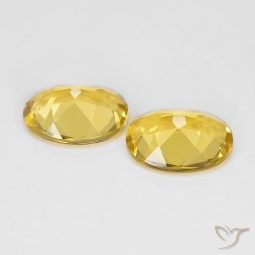 Gemme di Berillo dorato Oro giallastro naturale da 3.09 ct, Ovale, VS