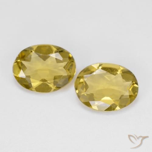 Gemme di Berillo dorato Giallo medio naturale da 2.79 ct, Ovale, VS