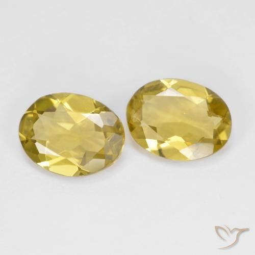 Gemme di Berillo dorato Giallo medio naturale da 2.79 ct, Ovale, VS