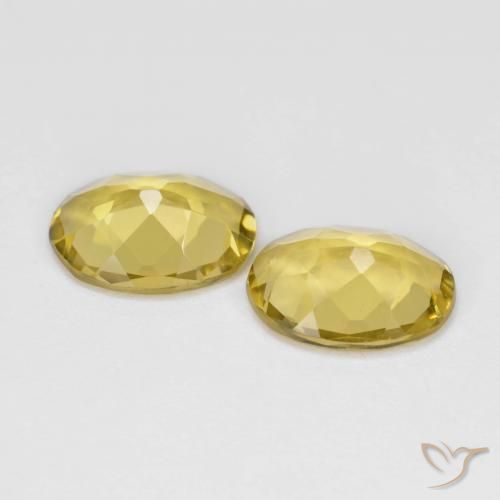 Gemme di Berillo dorato Giallo medio naturale da 2.79 ct, Ovale, VS