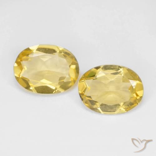 2.92ctw Naturale Giallo miele Berillo dorato, Ovale, VS