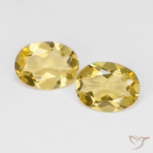 2.85ctw Naturale Giallo medio Berillo dorato, Ovale, VS