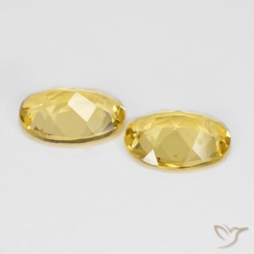 Gemme di Berillo dorato Giallo medio naturale da 2.85 ct, Ovale, VS