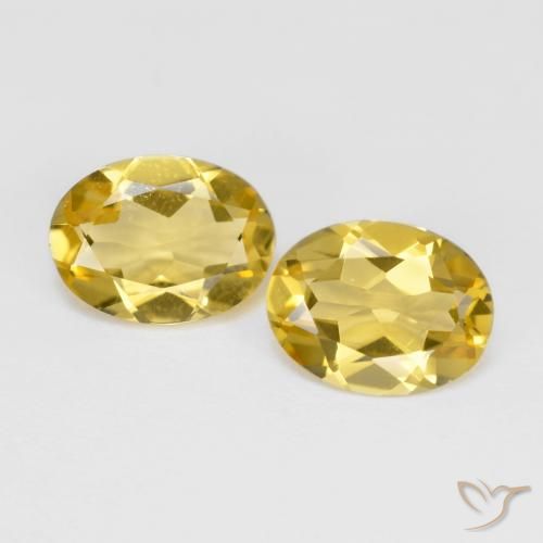2.92ctw Naturale Giallo miele Berillo dorato, Ovale, VS