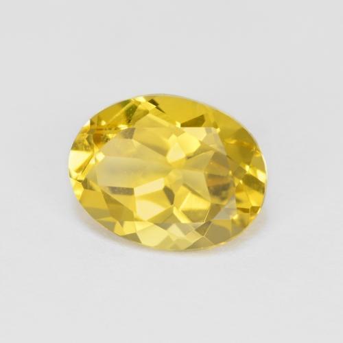 Berillo dorato Giallo miele naturale da 1.92 ct, Taglio ovale, VS