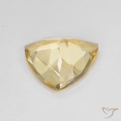 Berillo dorato Giallo medio naturale da 3.19 ct, Taglio trillion, VS