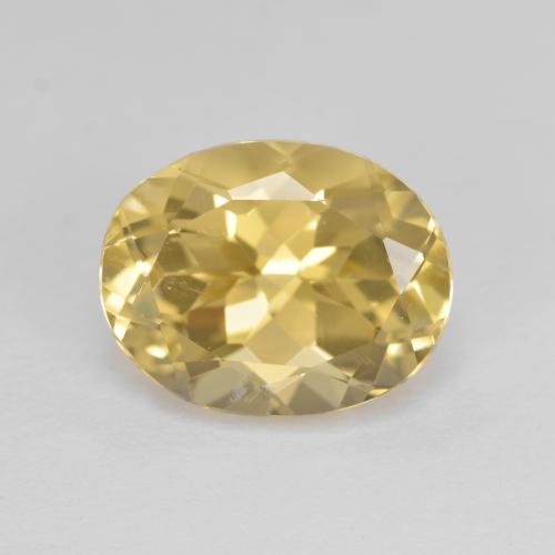 Berillo dorato Giallo caldo naturale da 3.85 ct, Taglio ovale, VVS